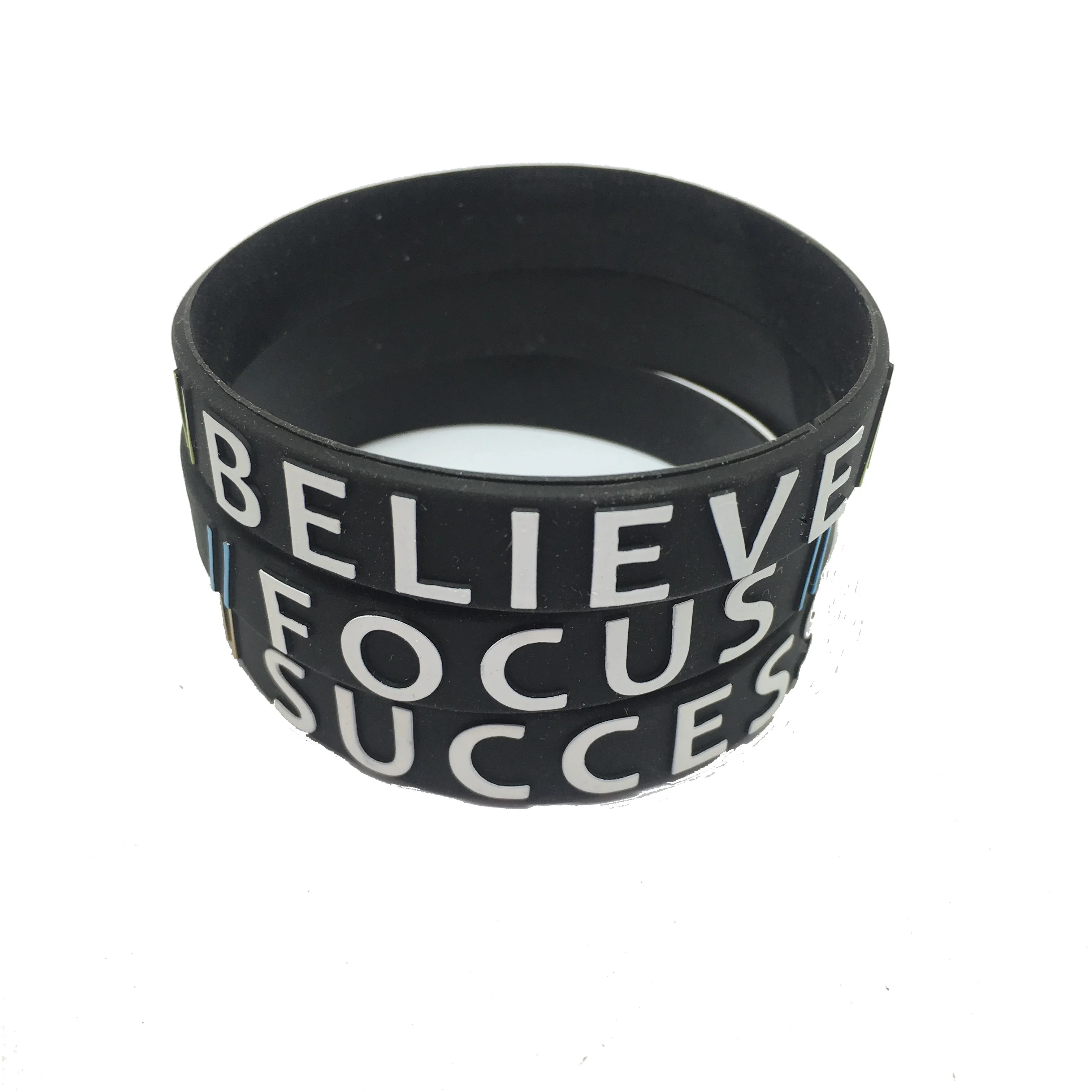 Silicone Wristbands With Customized Length And Width. Different Sizes