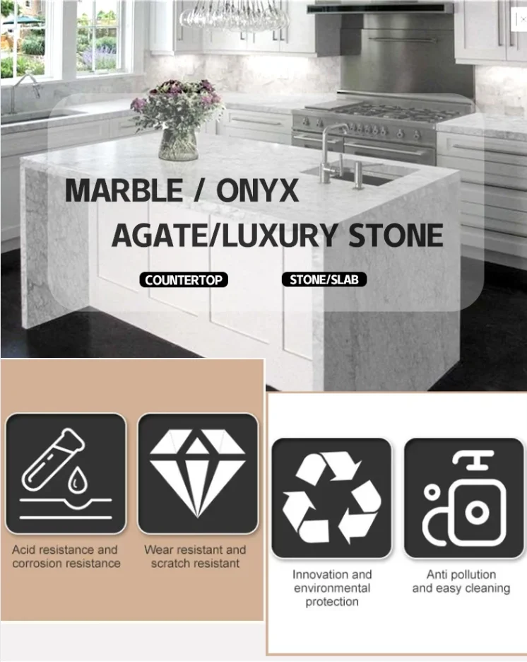Steps Marble Countertop Bathroom Vanities Marble Slab For