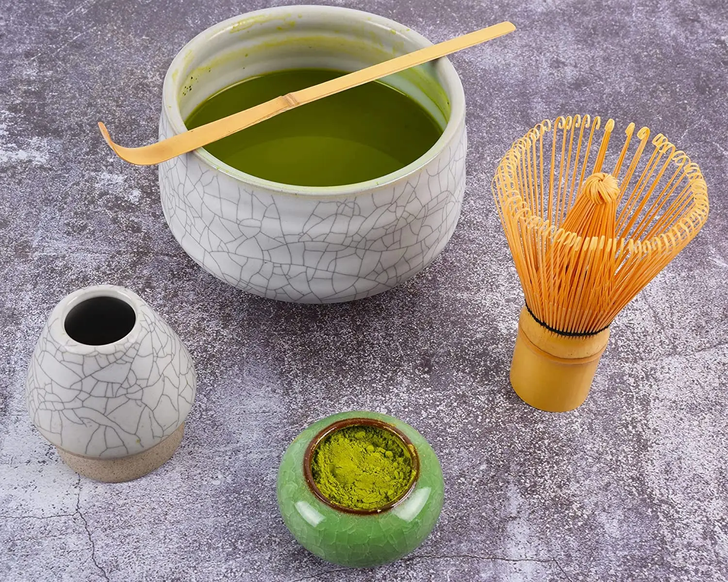 Culinary Matcha Tea Kit Wholesales 3 Piece Handmade Bamboo Matcha Whisk