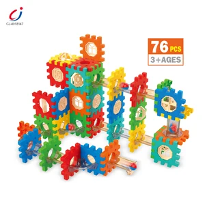 Chengji Building Blocks Compatible Bricks Educational Toys Cartoon Marble Run Race Track Building Blocks Kids 3d Maze