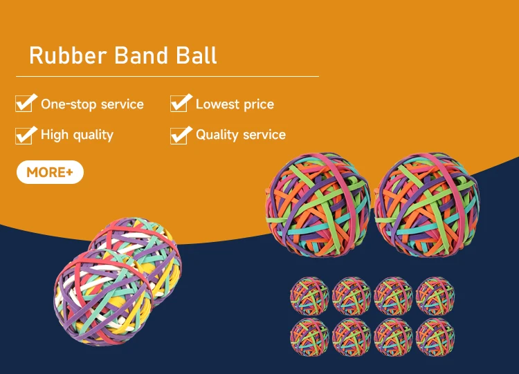 Hot Selling Assorted Colors Rubberbands Elastic Wide Thick Diy Rubber Band Ball For Office Home 7647