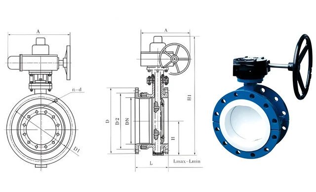 Chain Wheel Stainless Steel Pn16dn100 Epdm Offset Double Eccentric ...