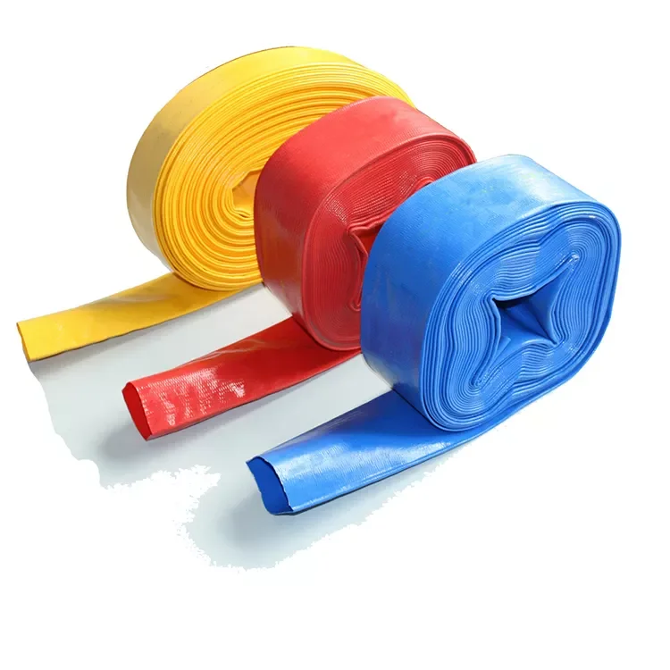 Wholesale Pvc High Intensity Polyester Fiber Flat Hose Inch Pvc Layflat Hose Water Pump Hose