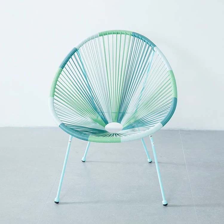 Outdoor Garden Acapulco Chair Rattan Wicker Garden Colorful String Egg