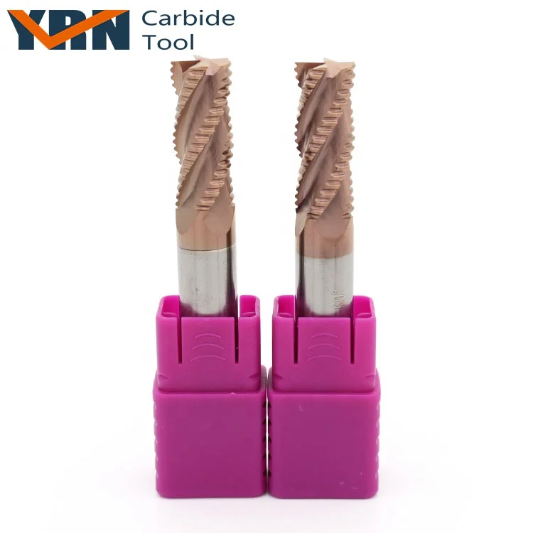 Метрические/дюймовые карбидные торцевые фрезы YRN, шероховатые торцевые фрезы с 4 канавками
