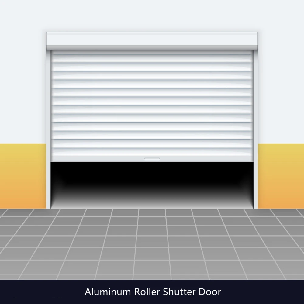 Cheap Automatic Manual Aluminum Roll up Garage Doors Price Metal Roller Gate Shutter for Car Garage with Tubular Motor