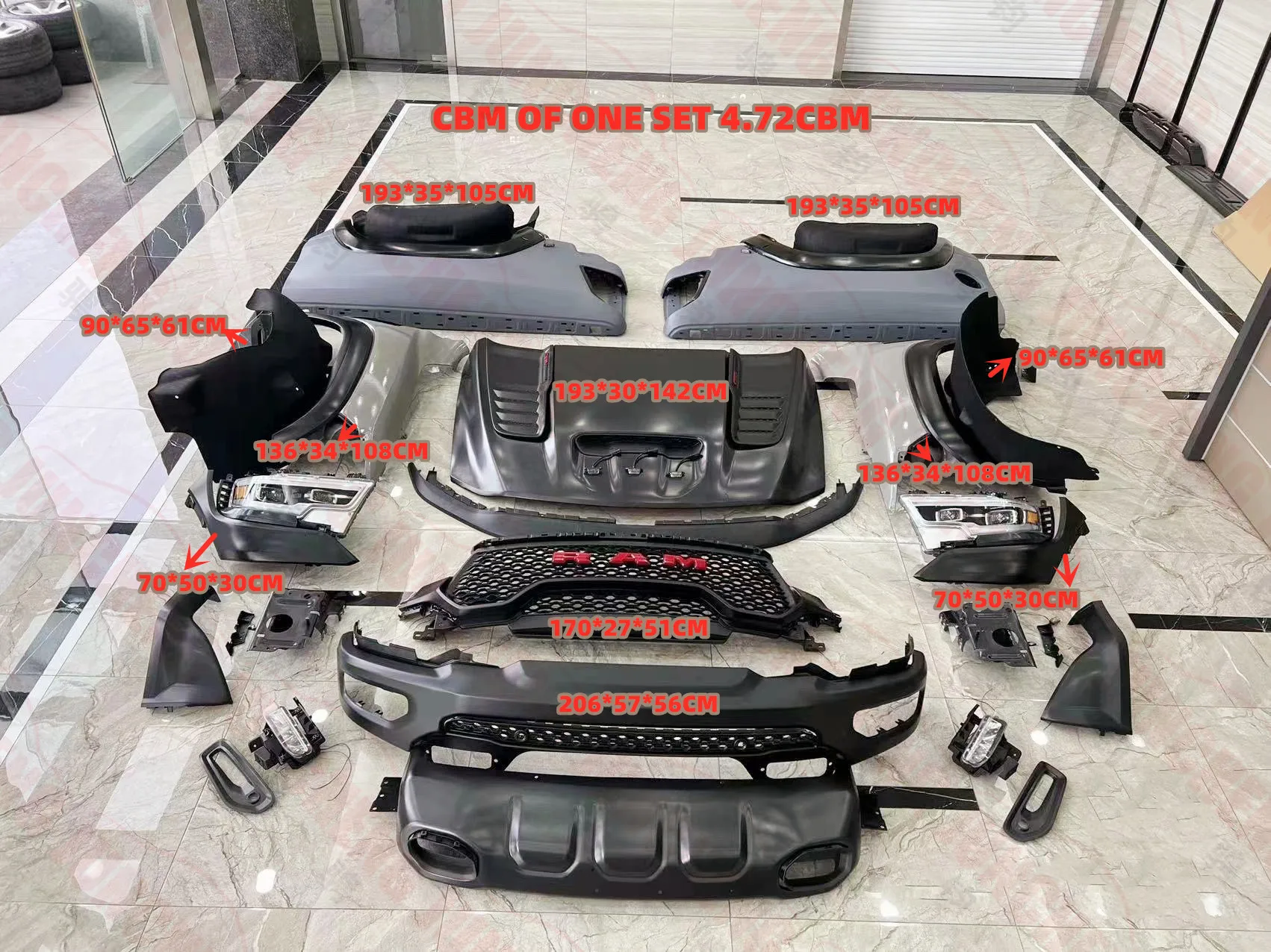Conversion Upgrade Body Kit For Dodge Ram 1500 To Trx,Dodge Ram 1500