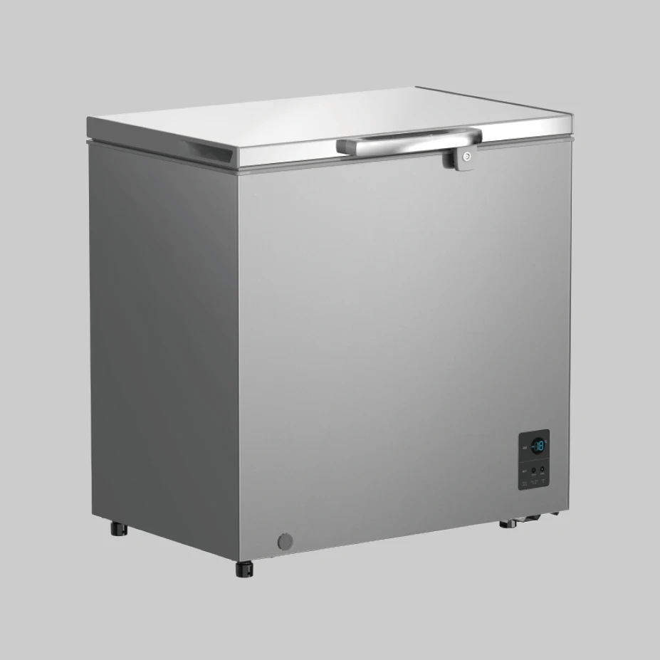 Household Commercial Refrigerator Small Top Opening Freezer Deep Freezer  Stainless Steel Fridge Refrigeration Chest Freezer