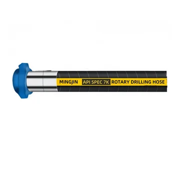 API 7K Rotary Drilling Hose with Hammer Union 3" and 5000 PSI Custom Processing Service-Cutting