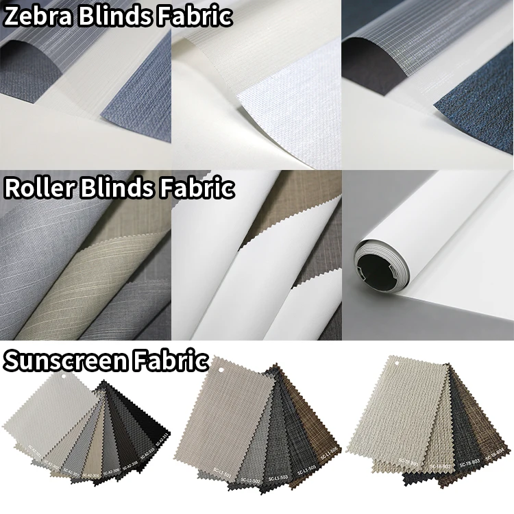 Zip Screen Outdoor Blinds Curtain Zebra Roller Blind Office Blackout Blinds Zebra Fabric