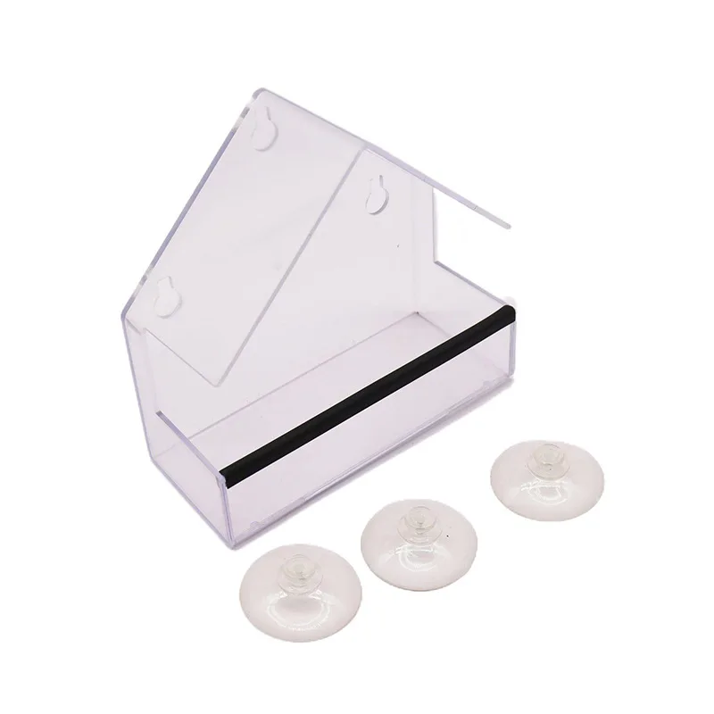 wholesale transparent acrylic window outdoor hummingbird feeder