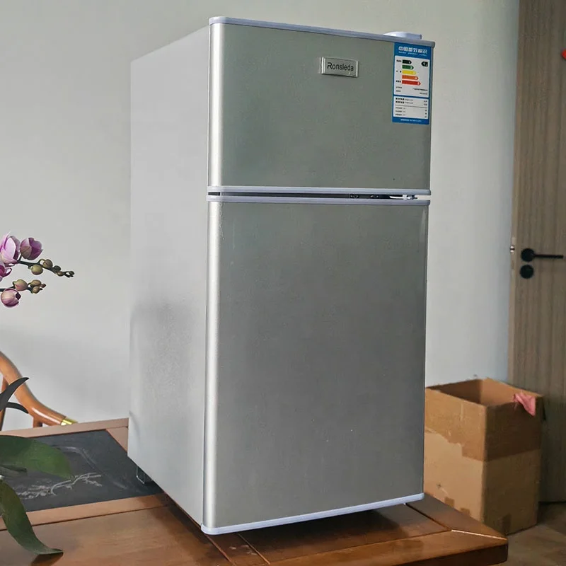 Mini Refrigerator シルバー 2段棚付き s-l1200.jpg