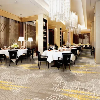 High Quality Puzzle Carpet Rolls Hotel Casino Party Wall to Wall Flooring Polyester Soft Carpet Floor for Wholesalers