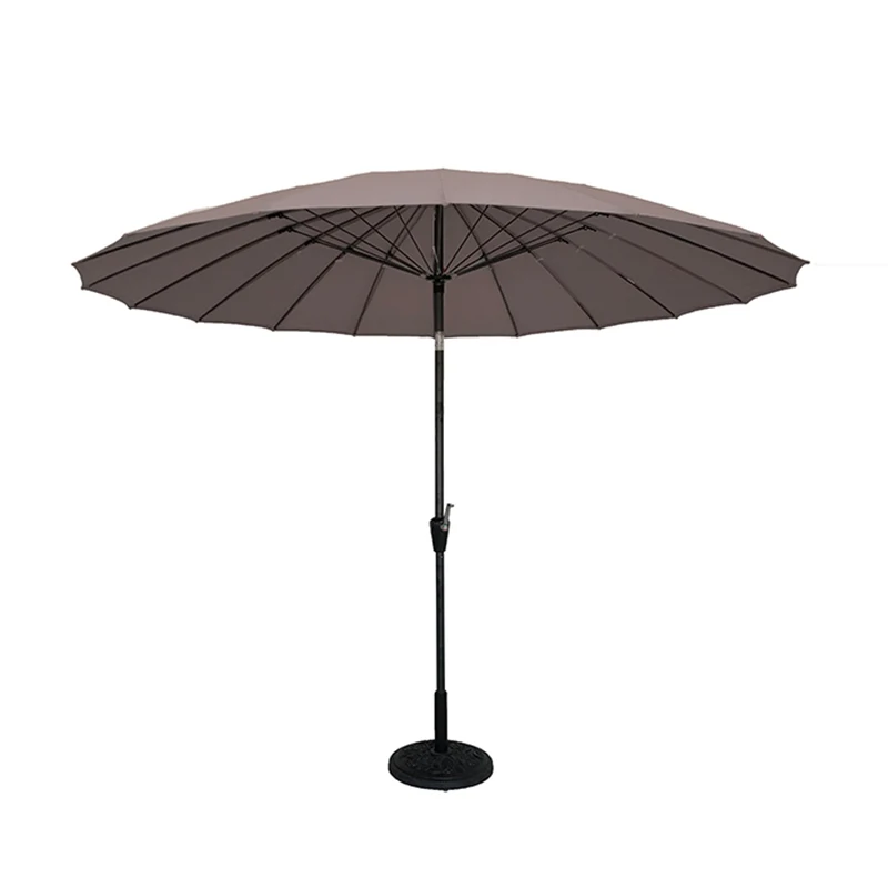 10 ft offset patio umbrella ELM 10" Ft Cantilever Offset Umbrella w/ 4-Piece Base Weights Included,  Coffee