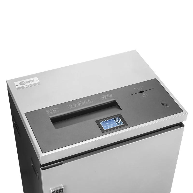 Cross Cut P-4 Document Shredder 24 Hours Non Stop Working 45 Sheets A3 Size Heavy Duty Paper Shredder Industrial