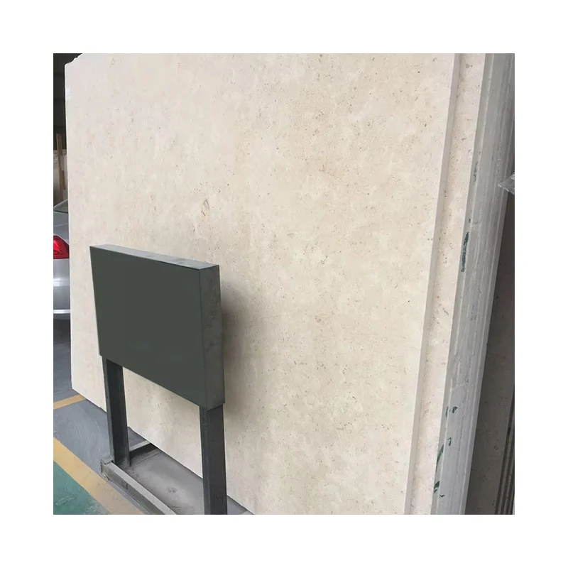 आधुनिक डिज़ाइन की संगमरमर की स्लैब चट्टान, बेज रंग, 1.8 सेमी मोटाई, होन्ड किया गया फैसेड चूना पत्थर का आवरण, विला के लिए दीवार और फर्श के लिए, बड़ी स्लैब