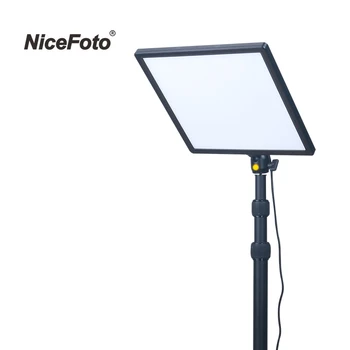 NiceFoto ES-200A Slim Bi-color Video Conference Studio Esport LED Flat Panel Light for Photography detail image