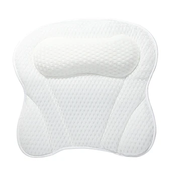Sierra Concepts Bath Pillow Spa Bathtub Ergonomic for Tub, Neck, Head, Shoulder Pillows Support Cushion Headrest - Luxury Soft 3