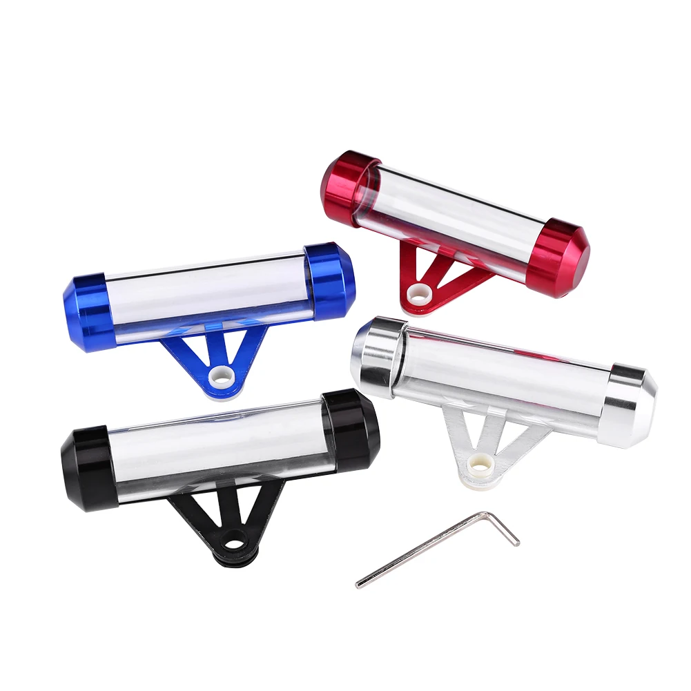 blue Tax Tube Motorcycle,Universal Motorcycle Motorbike Secure Tax Disc Tube Cylindrical Holder Frame Waterproof 