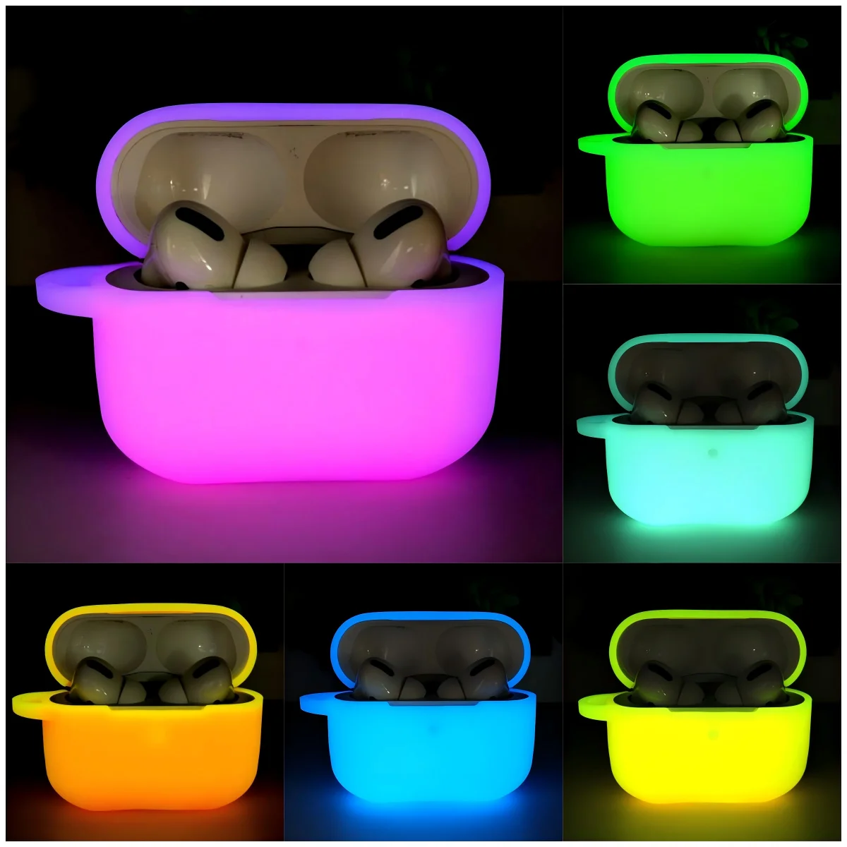 Luxury Neon Earphone Case Luminous Night Glow