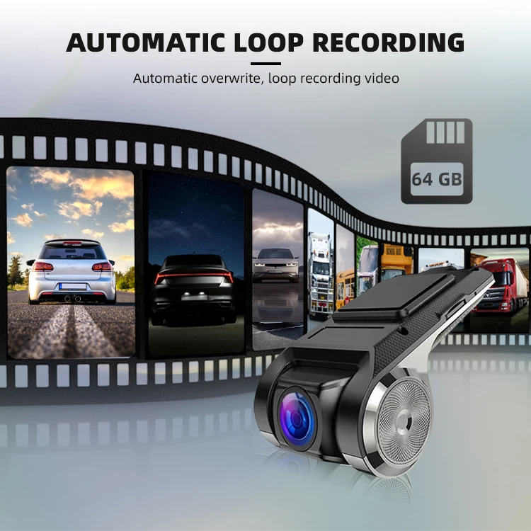 Coview Metal Adas Driving Assistance Dash Camera 720p Front Car Dvr Recorder Dash Cam Car Camera Black Box for Universal factory