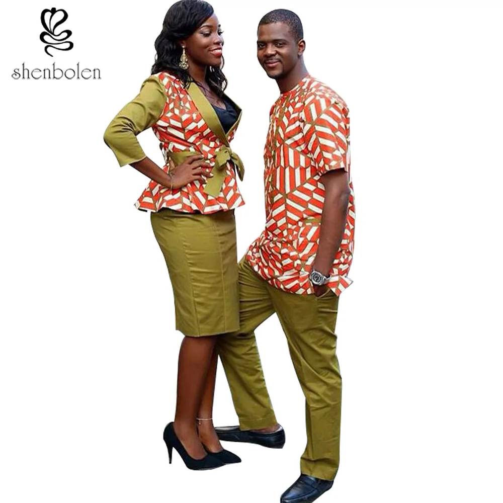 custom african print couple clothes couple