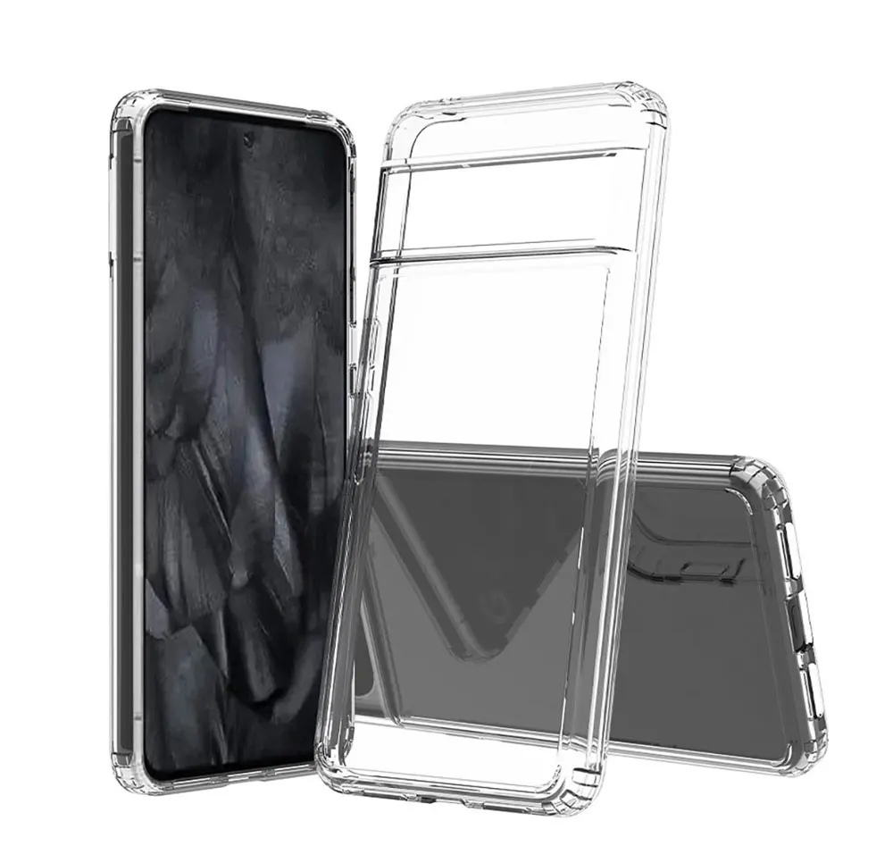 Transparent Clear Phone Case For Google Pixel 8 Pro 7A 7 6A 6 5A 5G 5 Precision Hole Hard Pc Cases Bulk Wholesale SJK129 Laudtec factory