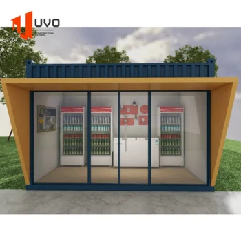 New design container prefab store movable container retail store for convenience store detachable container