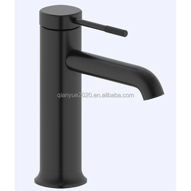 Bathroom Black chrome  Basin Faucet Basin Faucet Mixer  Brass Single Handle Basin Bathroom Water Tap
