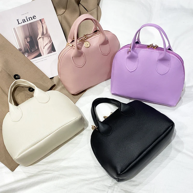 New Lady Leisure Handbag PU Foreign Trade Makeup Bag Women Simple Fashion Crossbody Bag Wholesale