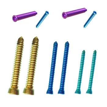 orthopedic Titanium  AO self-tapping Locking Screw  veterinary 2.4&2.7&3.5 bone screw orthopedic Implant Trauma Plates