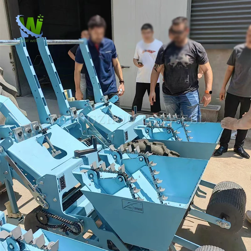 China 1 Row 2 Row Tractor Mounted Garlic Seed Tractor Planter Machine Manual Hand Garlic Seeder Planting Machine