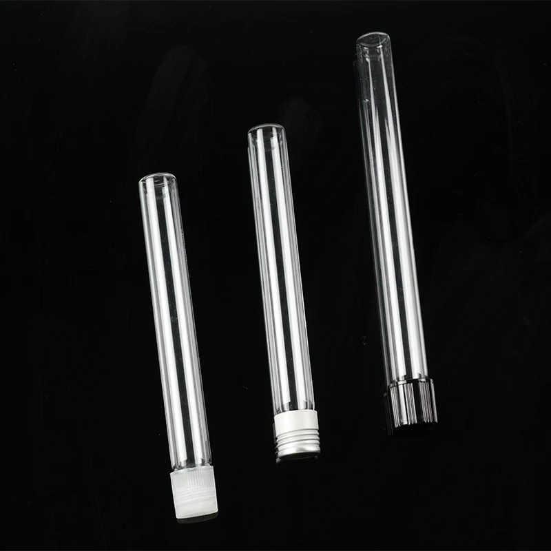 Laboratory Disposable Round Bottom Transparent 16mm 22mm PET Plastic Test Tubes With Lids