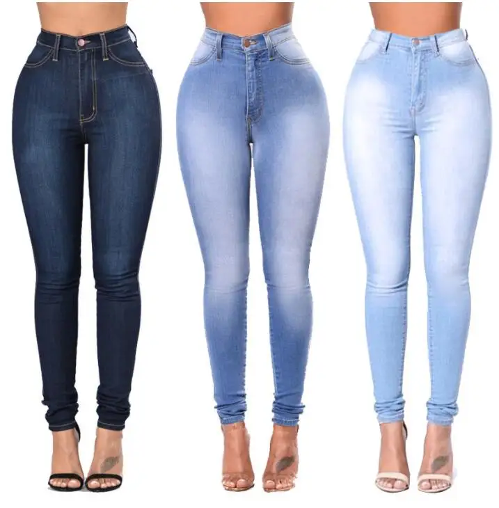 New Sexy High Waist Stretch Jeans For Women Wholesale Skinny