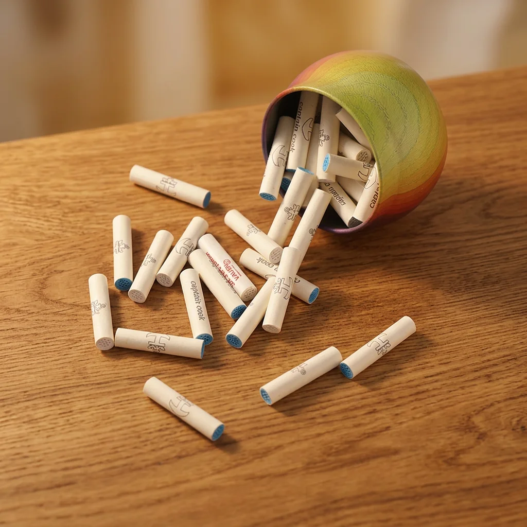Environmentally Friendly Disposable Filters 9mm*36 Premium Plastic  Activated Carbon Tobacco Pipe Filter