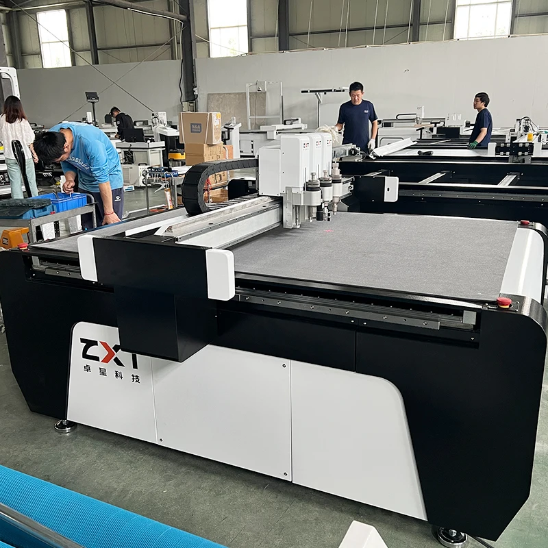 ZXT Digital CNC Cardboard Box Sample Making Machine KT Board Automatic Creasing Vibration Knife Cutter Machine