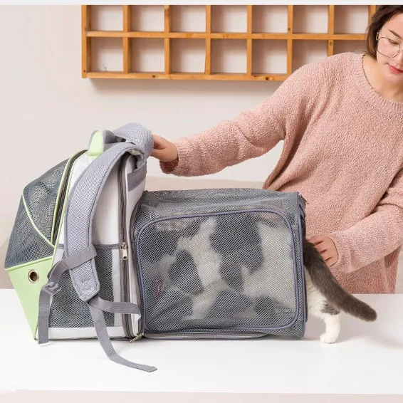 Wholesale Pet Carrier Bags For Pets Expandable Dog Carrier Backpack