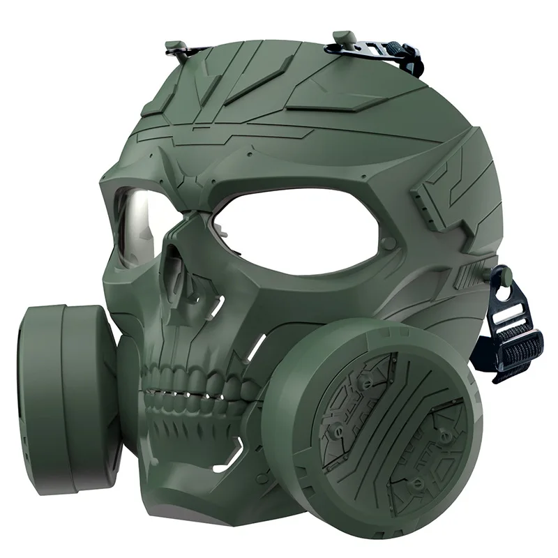 Masque Tactique Airsoft/Paintball - Double Mode Capuche - Réglable - Protection Visage Intégrale - Style Militaire