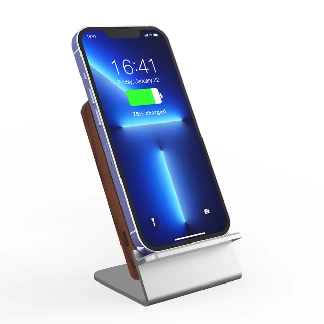 Hot Products QI Multifunction Universal Phone Wireless Charger Stand Wood Fast Mobile Wireless Charger for all Phones