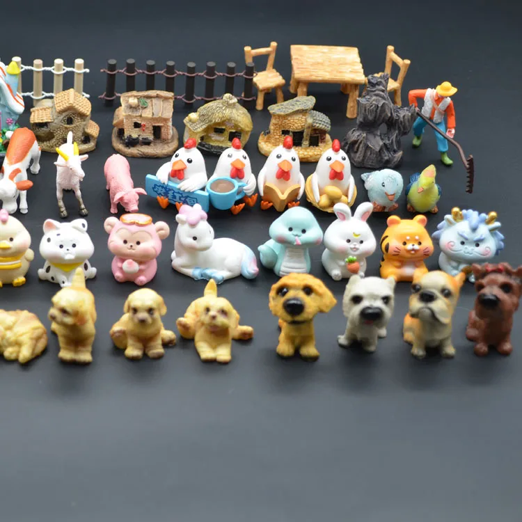 Garden Miniatures Manufacturer Mini Animal Figure Model Wholesale Resin
