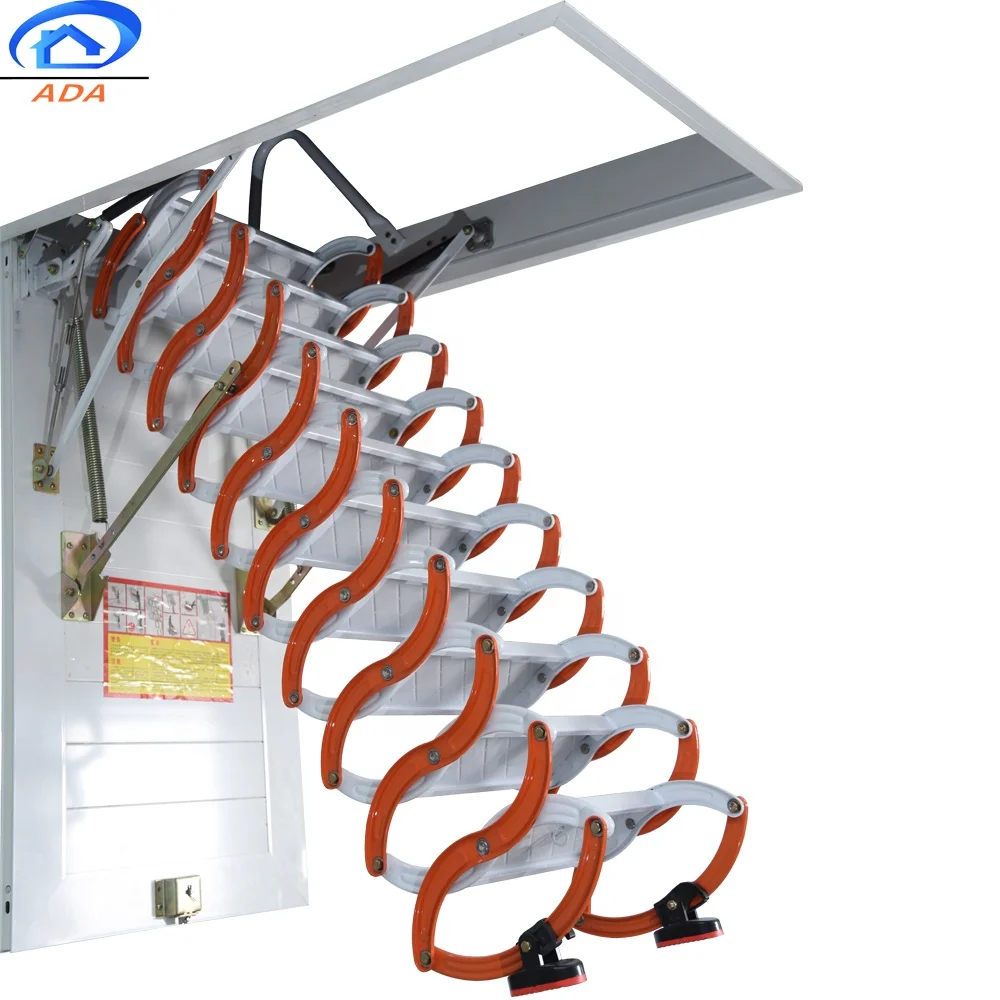 Multi Functional Household Invisible Telescopic Folding Roof Basement Ladder