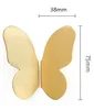 Butterfly, nail-free adhesive-installed style, a pair