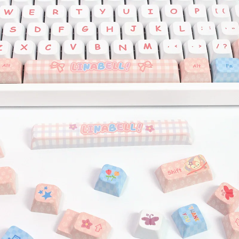 Linabell XDA Profile 138keys PBT Dye Sublimation Keycaps Set PBT Keycap for Mechanical Keyboard