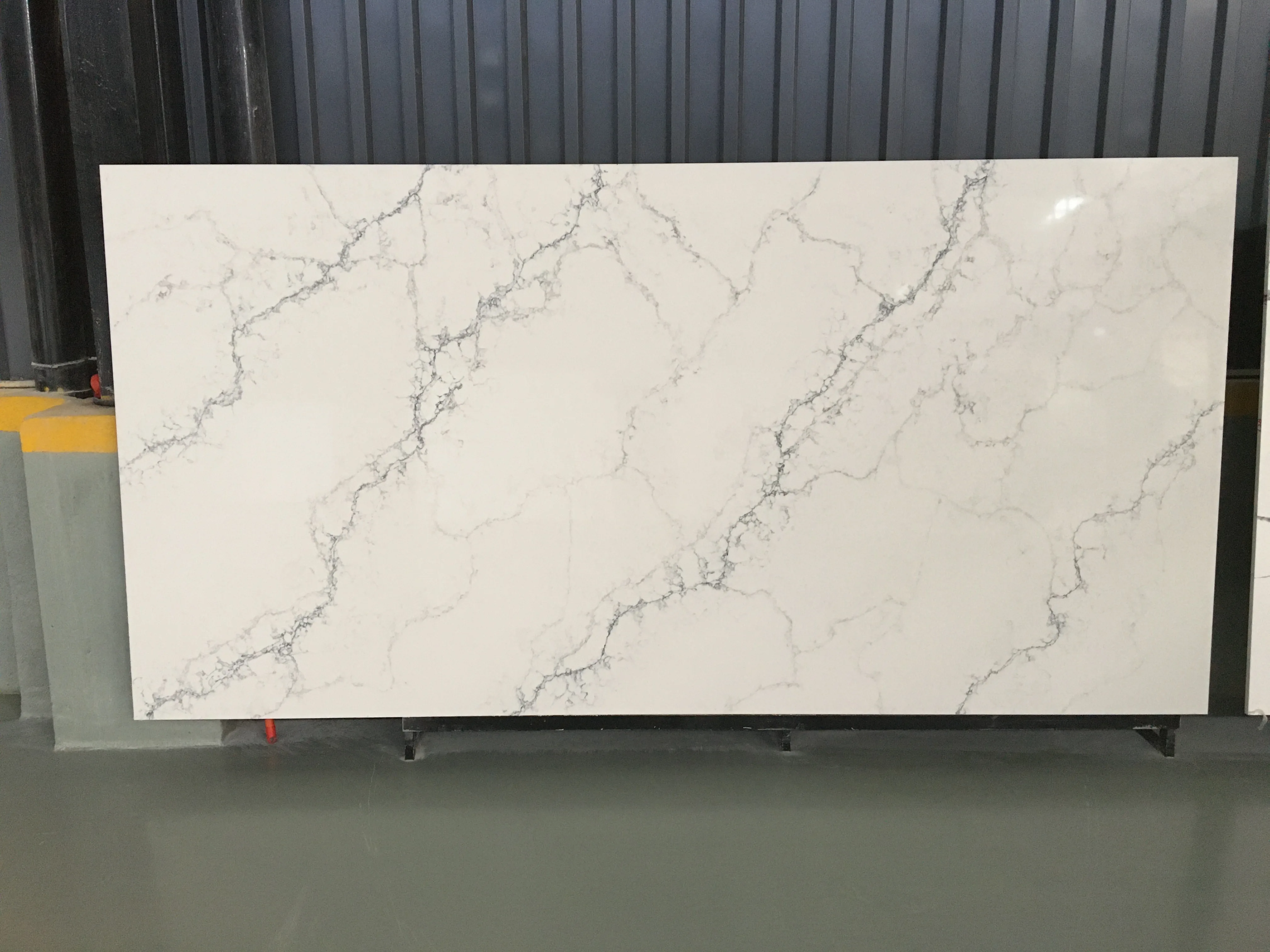 TMZ Stone Calacatta White Quartz Caesarstone 5151 Empira White