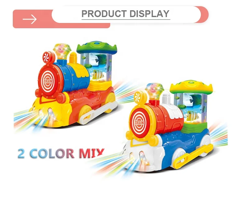 Electric Plastic Toy Train with Music and Light