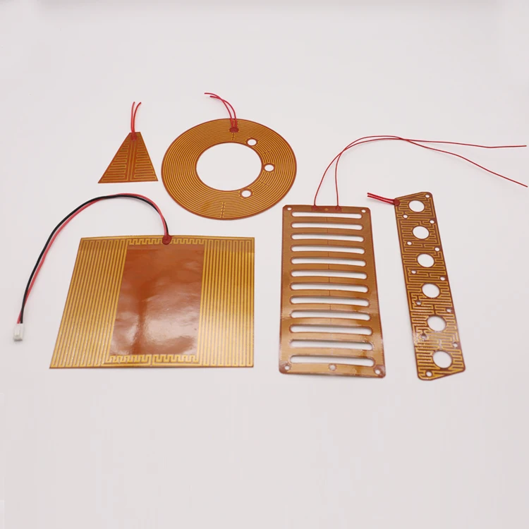5v 12v 3d принтер Электрический гибкий kapton Полиимид нагревательный элемент