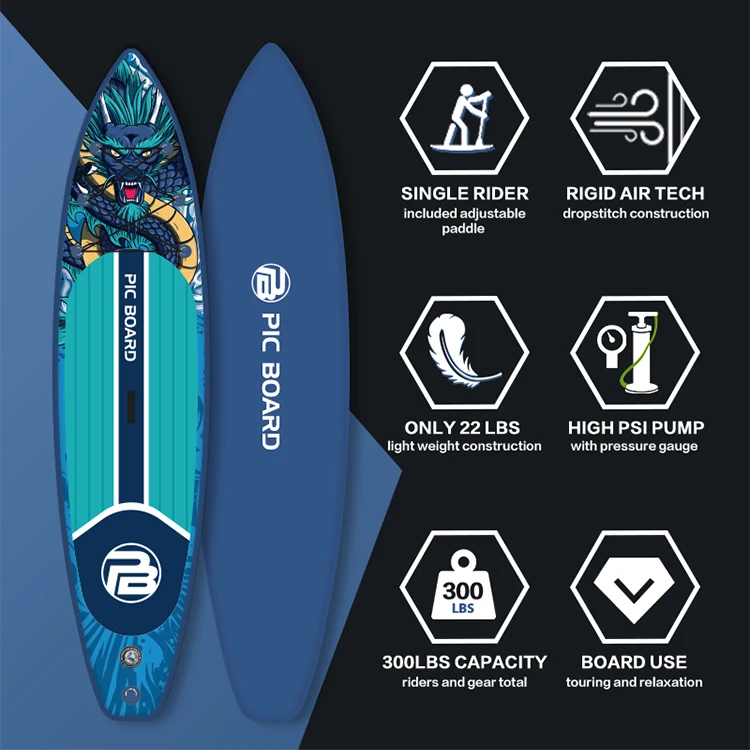 Pic Board Oem Wholesale Surfing Sup Board Inflatable Surf Sup Stand Up