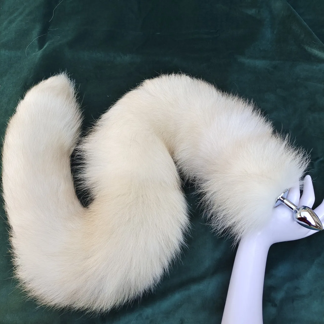 Removable Quaige Soft Fox Tail Plug Anal Metal Big Grand Butt Plugs Photo Cola De Zorro Sex Toy fox Tail Long Corazon Cola De Co