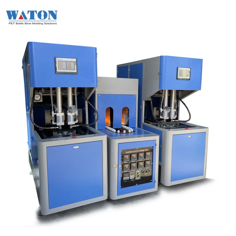 PET Bottle Making Machine and Semi Auto 1L Blow Molding Machine 2 Blower 1 Oven PET Machine Bottled