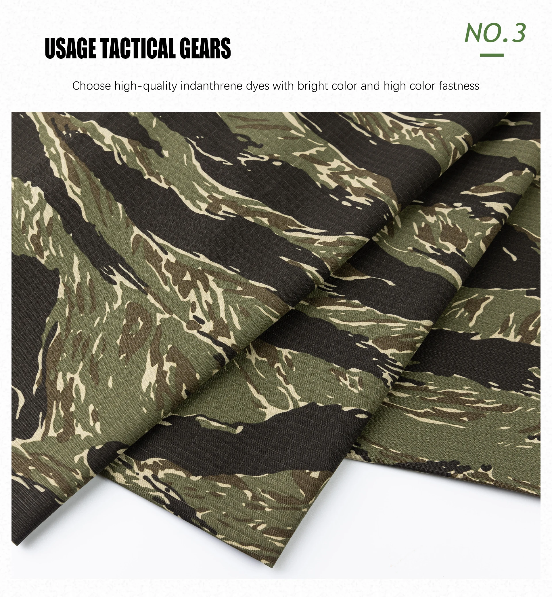 RTS TC 65/35 Camouflage Ripstop Fabric - Durable & Waterproof